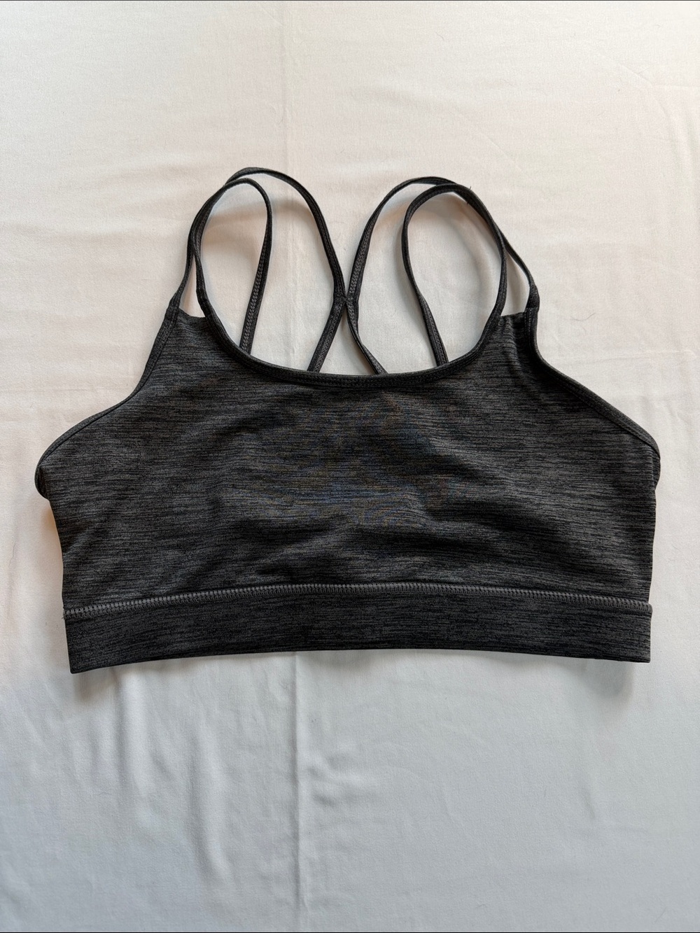 GAIAM Dark Charcoal Strappy Sports Bra